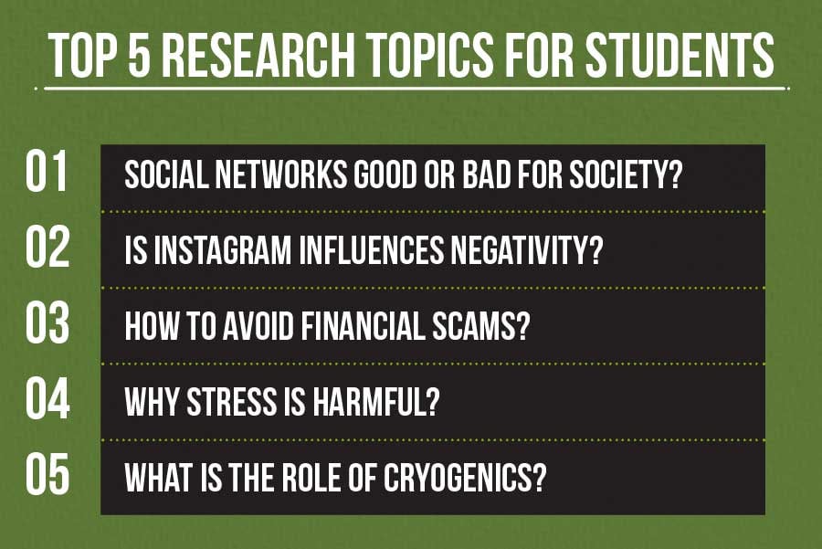top 5 research topics for students